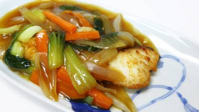 白身魚の甘酢あん