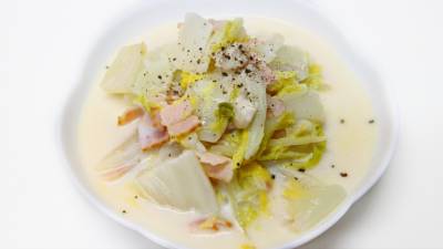 鶏むね肉と白菜のミルク煮
