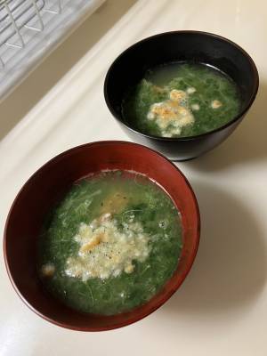 タアサイの和風クリームスープ