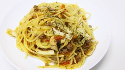 エリンギのトマトソースパスタ