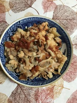 豚肉と野菜のトマトフライパン蒸し