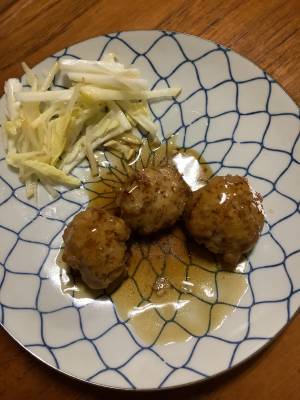 肉だんごの黒酢あん
