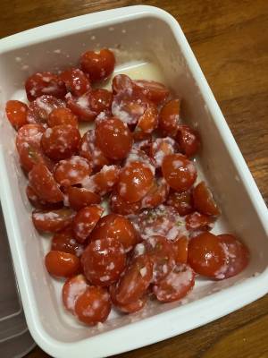 ミニトマトの塩こうじ漬け