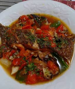 冬野菜とかれいの軽い煮込み