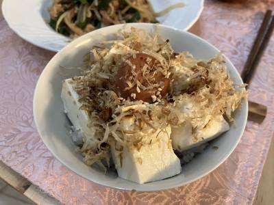 豆腐のっけご飯
