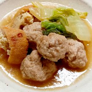 ひき肉だんごと白菜のスープ煮