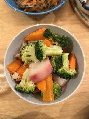 温野菜の中国風サラダ