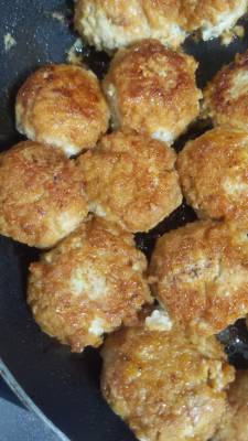 ふんわりつくねの照り焼き