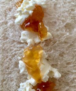 トースト(クリームチーズ+マーマレード )