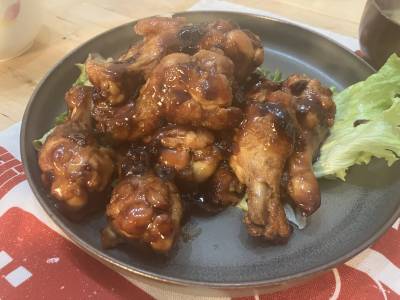 手羽元のりんごジャム煮