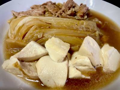 焼き白菜と豚肉のクッタリ煮