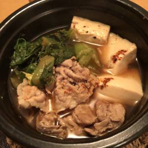 青菜たっぷり肉豆腐