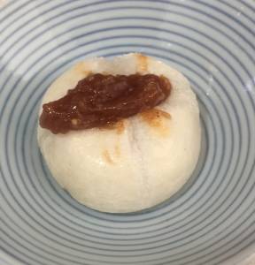 焼き餅の甘辛ピーナツだれ