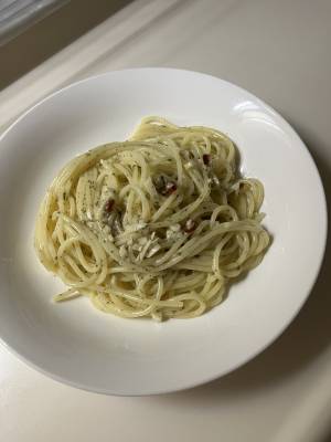 ツルツルもちもち！ペペロンチーノ