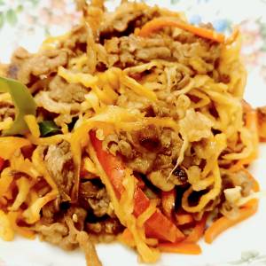 切り干し大根のチャプチェ風