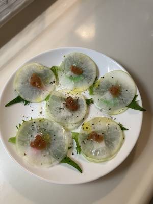 大根の和風カルパッチョ風