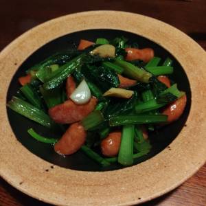 小松菜のオイル蒸し