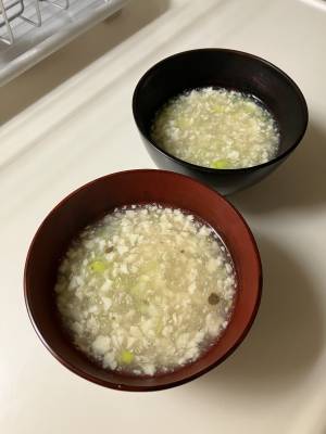 くずし豆腐のスープ