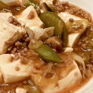 ひき肉と豆腐のとろっと煮