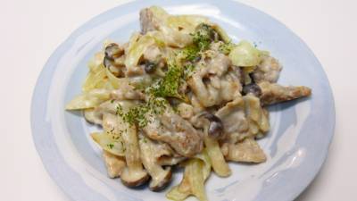 豚こまの簡単クリーム煮