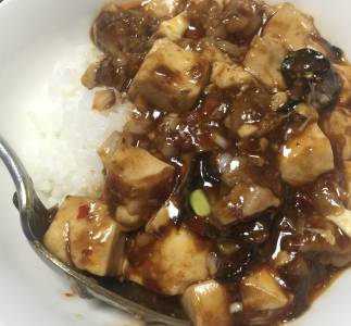 みそ味で麻婆豆腐