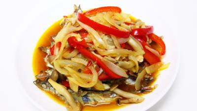 焼きししゃもの南蛮づけ