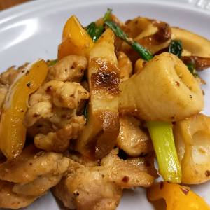 ちくわのぺペロンチーノ