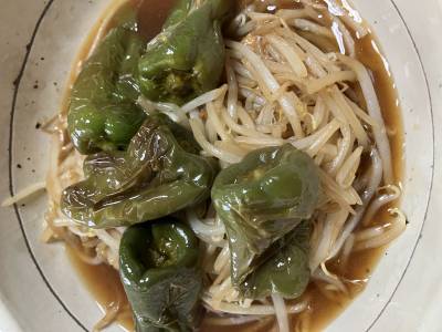 もやしと厚揚げの甘酢あんかけ