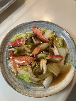 白菜のしょうがあんかけ