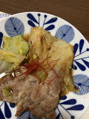 焼き白菜と豚肉のクッタリ煮