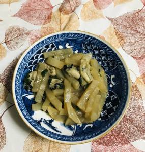 大根とかきの炒め煮