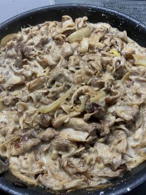 豚こまの簡単クリーム煮