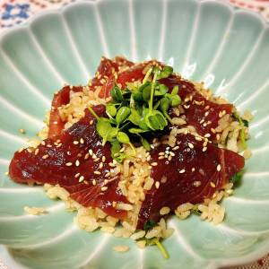 かんきつ風味の手こねずし