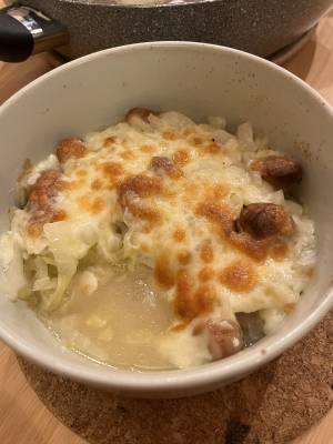 白菜のチーズ焼き