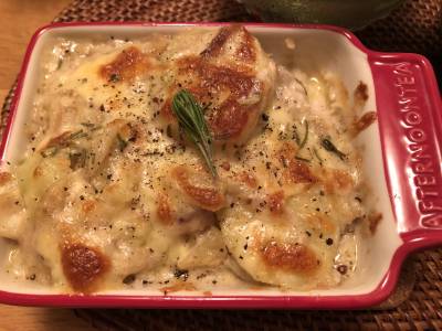 たらとじゃがいものグラタン　ローズマリー風味