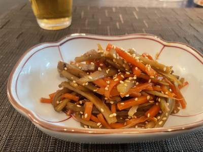 ごぼうとにんじんのきんぴら