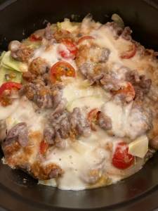 たっぷり野菜のみそチーズ蒸し