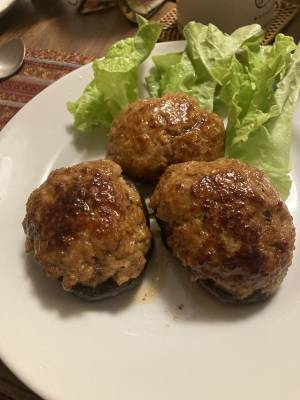 しいたけの肉詰め