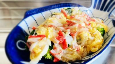 ブロッコリーのトロトロかにたま