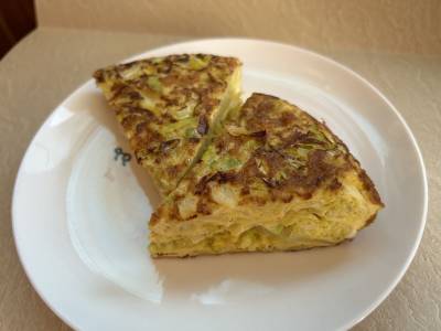 春キャベツのオープンオムレツ