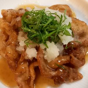 豚肉のしょうがおろしあんかけ