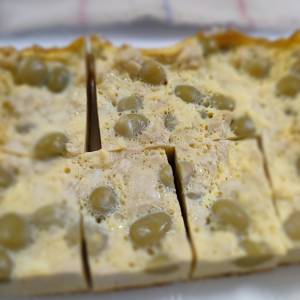 青豆と豆腐入りの卵焼き