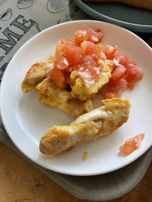 鶏ささ身のピカタ