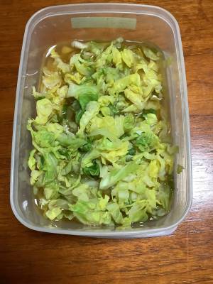 春キャベツのだし酢