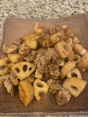 豚肉とれんこんの炒め煮