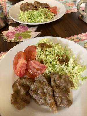 梅肉入りしょうが焼き