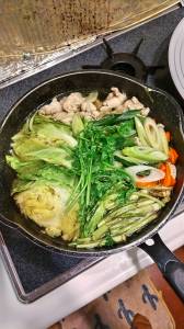 キャベツと鶏肉の水炊き