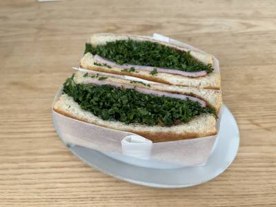 ハムマーマレードとパセリサンド