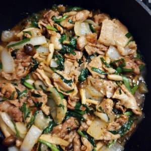 新たまねぎのスタミナ炒め