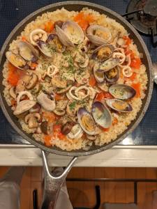 あさりのフライパンパエリヤ